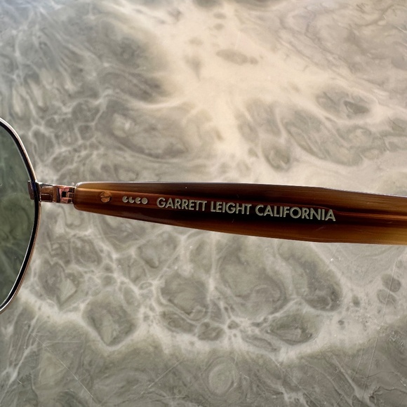 GARRETT LEIGHT Goldie Bio Aviators - Tortoiseshell Arm -...